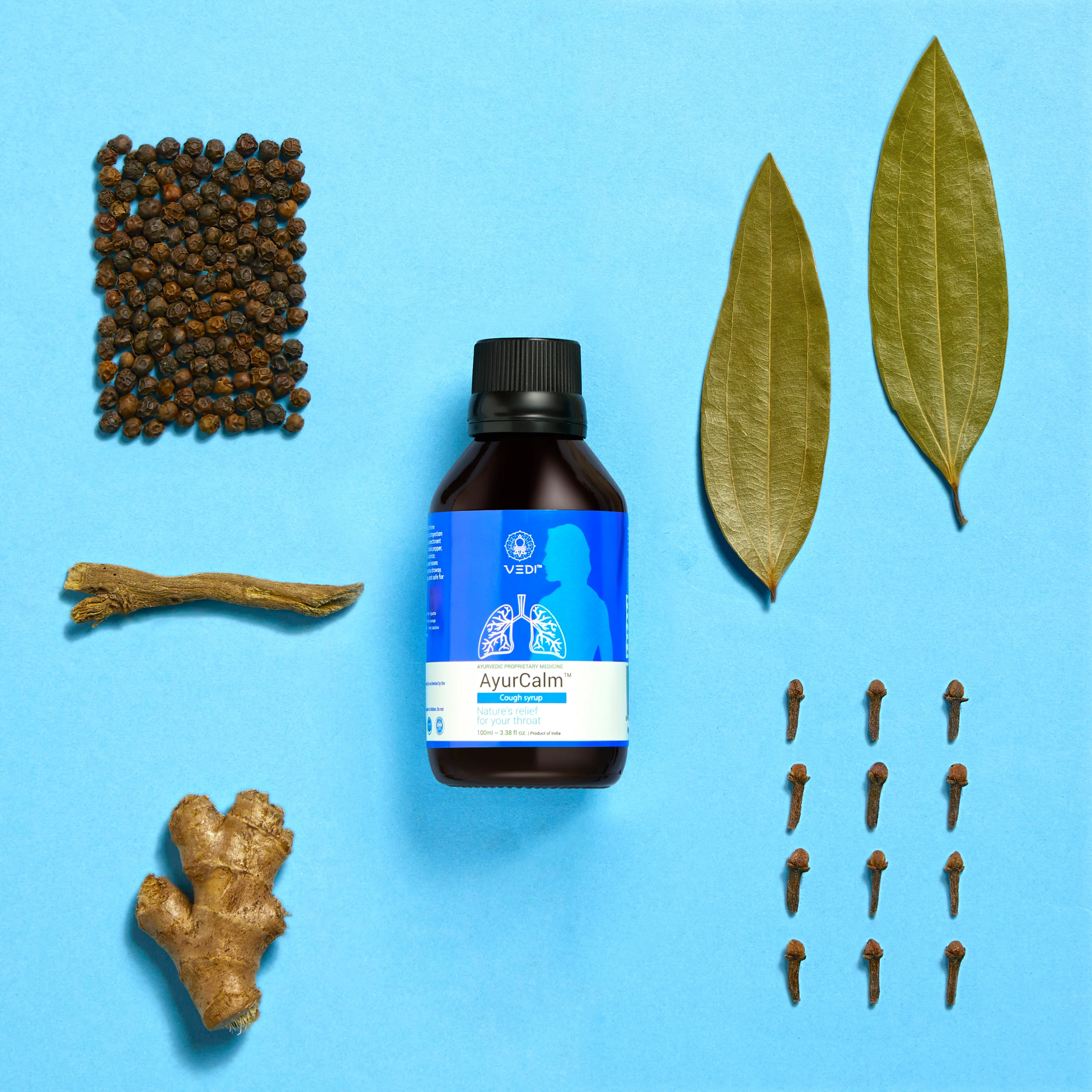 Ayurcalm | Ayurvedic Cough Syrup For Quick Relief From Dry, Wet Cough - Image 3