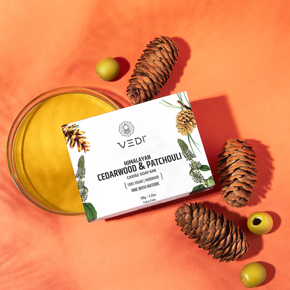 Himalayan Cedarwood & Patchouli Castile Soap Bar - Image 4