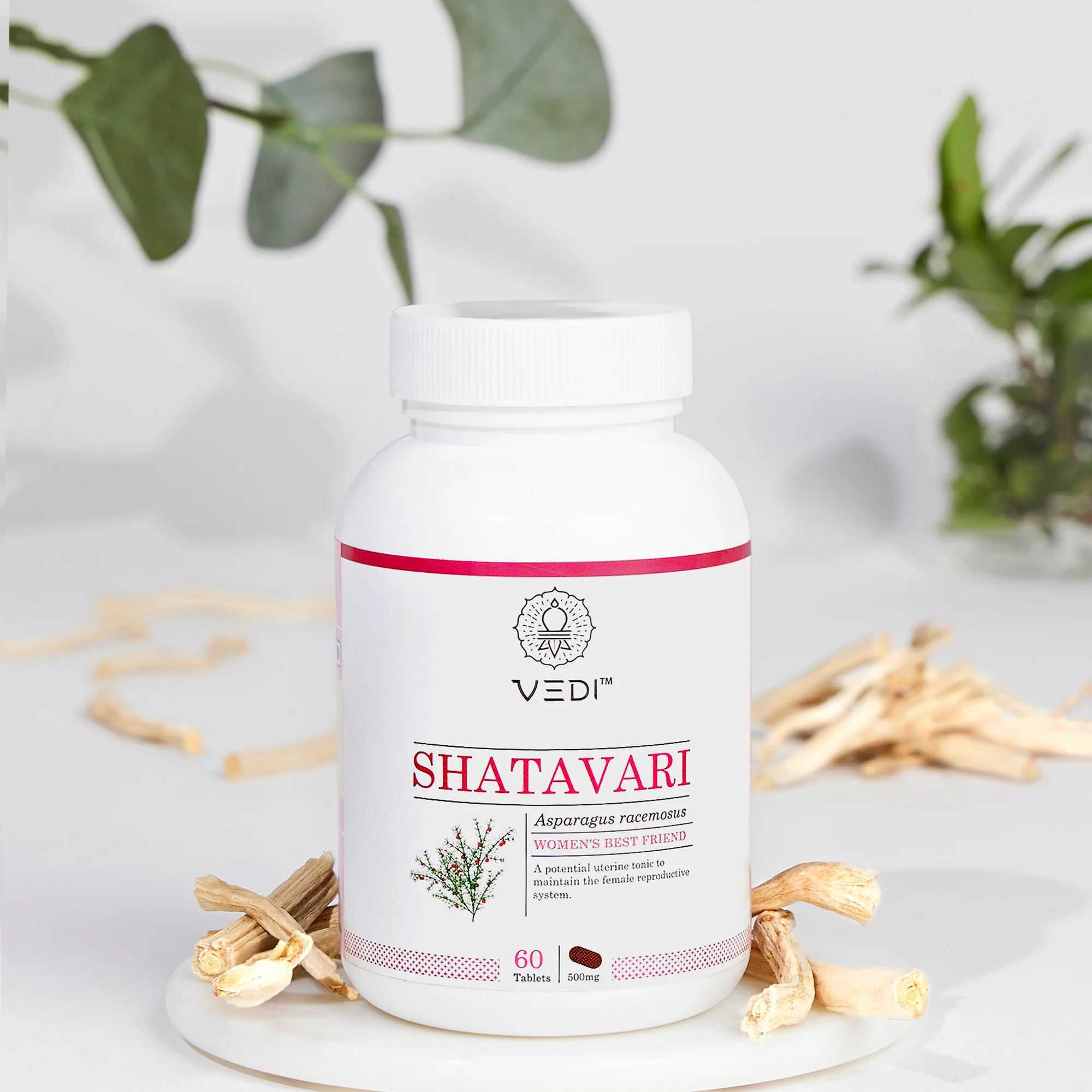 Shatavari Tablets For Healthy Functioning Of Female Reproductive System| 60 Tablets - Image 3