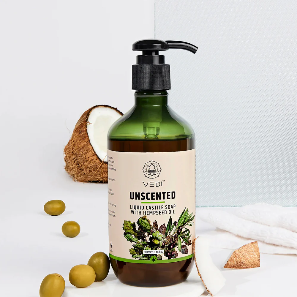 Unscented Liquid Castile Soap With Hempseed Oil - Image 3